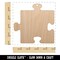 Puzzle Piece Solid Unfinished Craft Wood Holiday Christmas Tree DIY Pre-Drilled Ornament